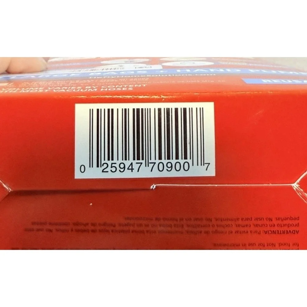 Lot of 2 Hefty Vacuum Seal Shrink‎ Pak, Each Contains 2 Large Bags and Hand Pump